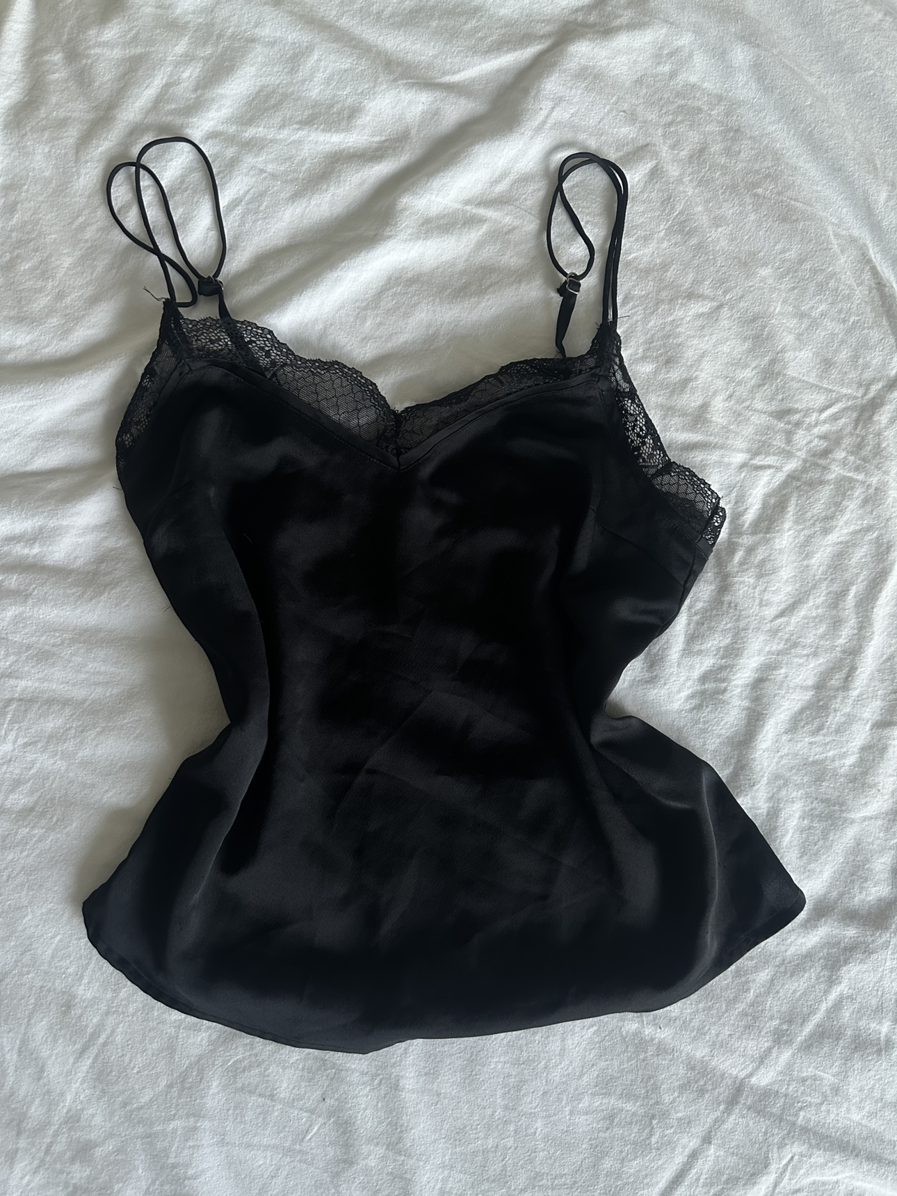 Black lace tank top