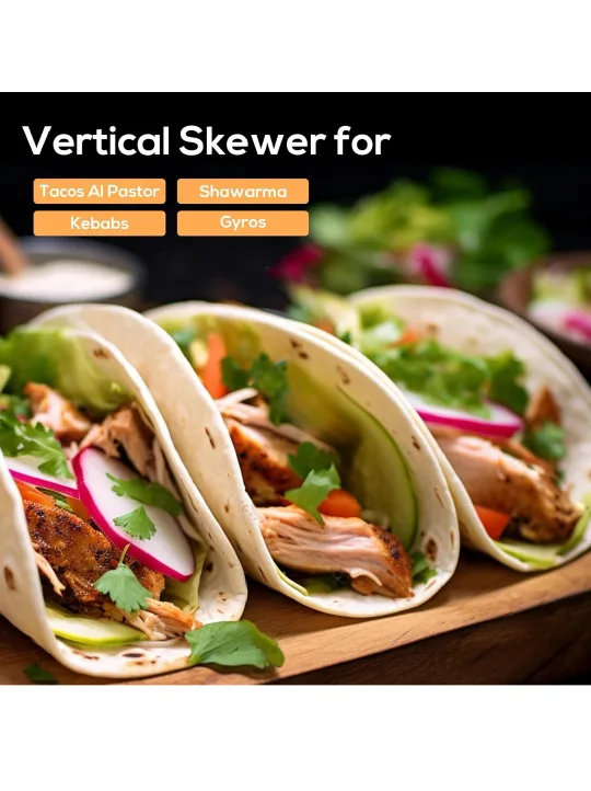 Stainless Steel Vertical Skewer Rotisserie Kit image indicator(5)
