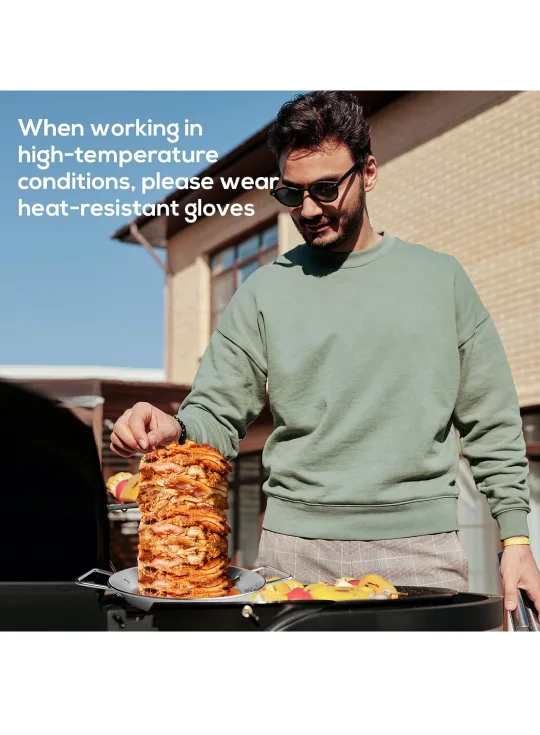 Stainless Steel Vertical Skewer Rotisserie Kit image indicator(6)