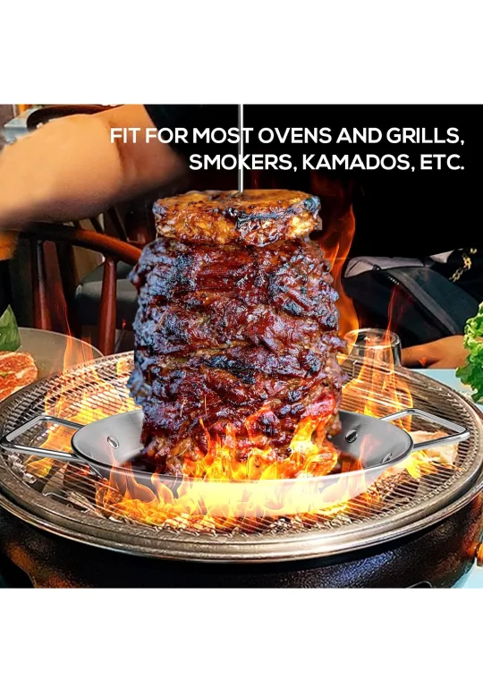 Stainless Steel Vertical Skewer Rotisserie Kit image indicator(9)