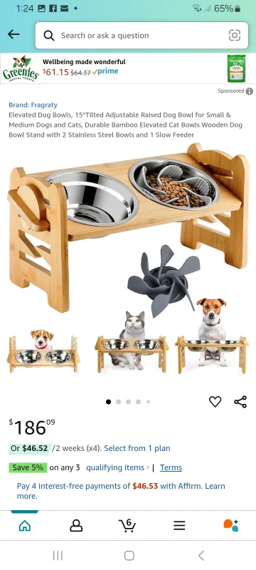 NEW!   2 Dog Bowls with Raised Stand image indicator(7)