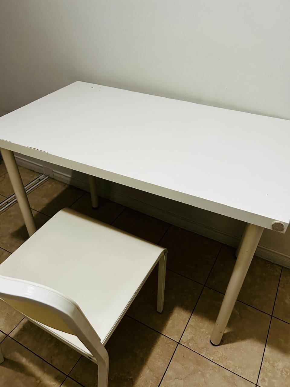 ikea White Desk and Chair Set