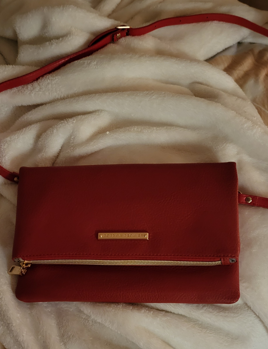 Poppy & Peonies Red Crossbody Bag
