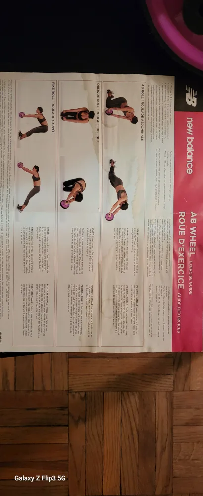 New Balance Ab Wheel Roller Exercise Fitness image indicator(3)