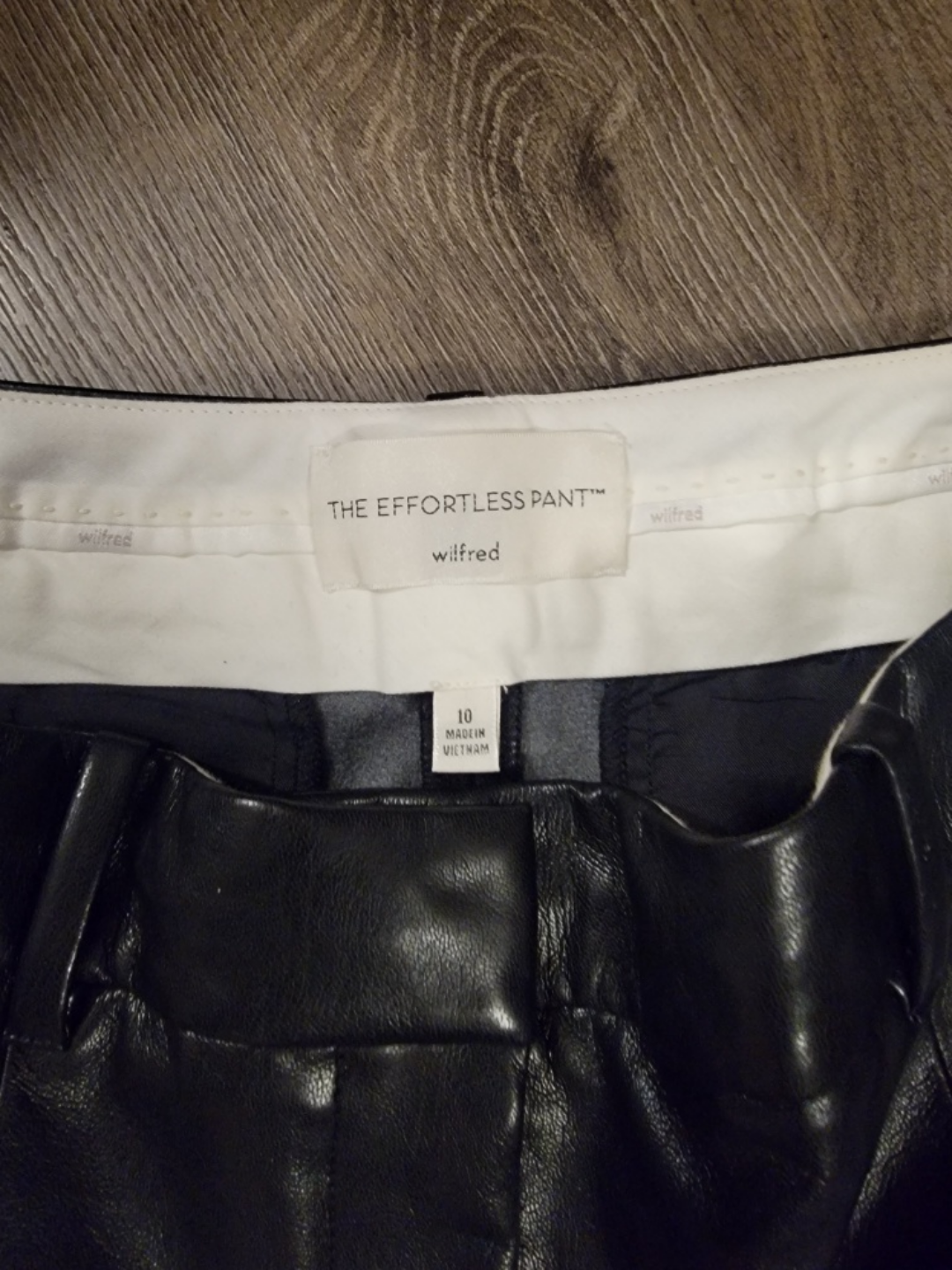 Wilfred The Effortless Pant Faux Leather Size 10 - photo 4