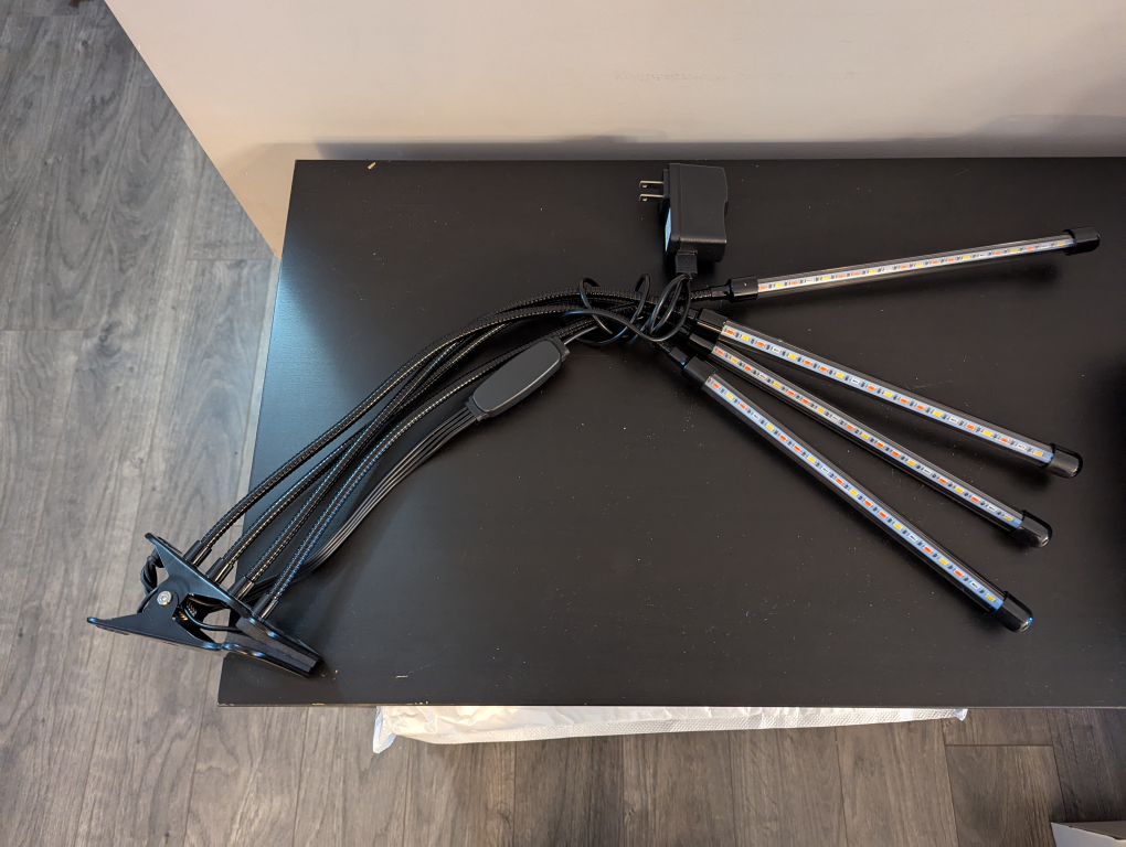 Four-Head Gooseneck LED Clip-On Lights