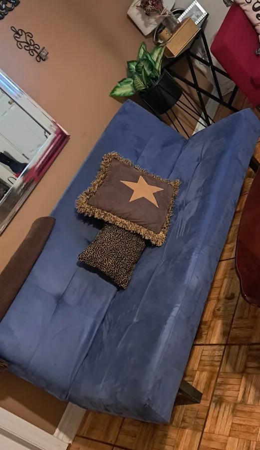 Blue Futon Sofa Bed image indicator(5)