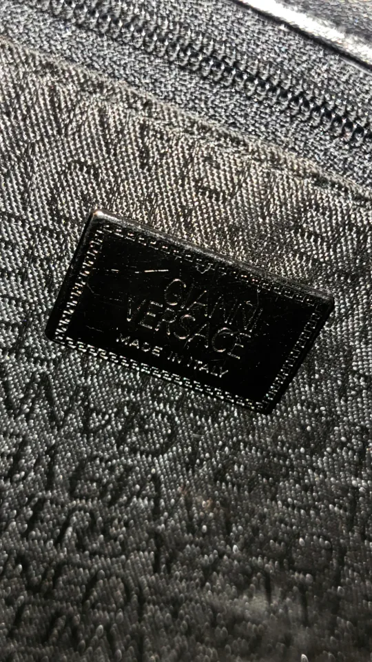 Vintage Gianni Versace Black Leather Handbag image indicator(5)