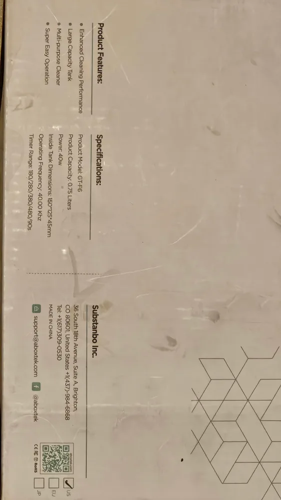 ABOX Ultrasonic Cleaner GTF6 image indicator(4)