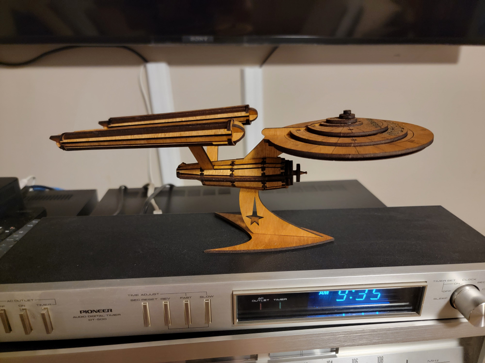 USS Enterprise NCC-1701 Laser Cut Wooden Model Kit