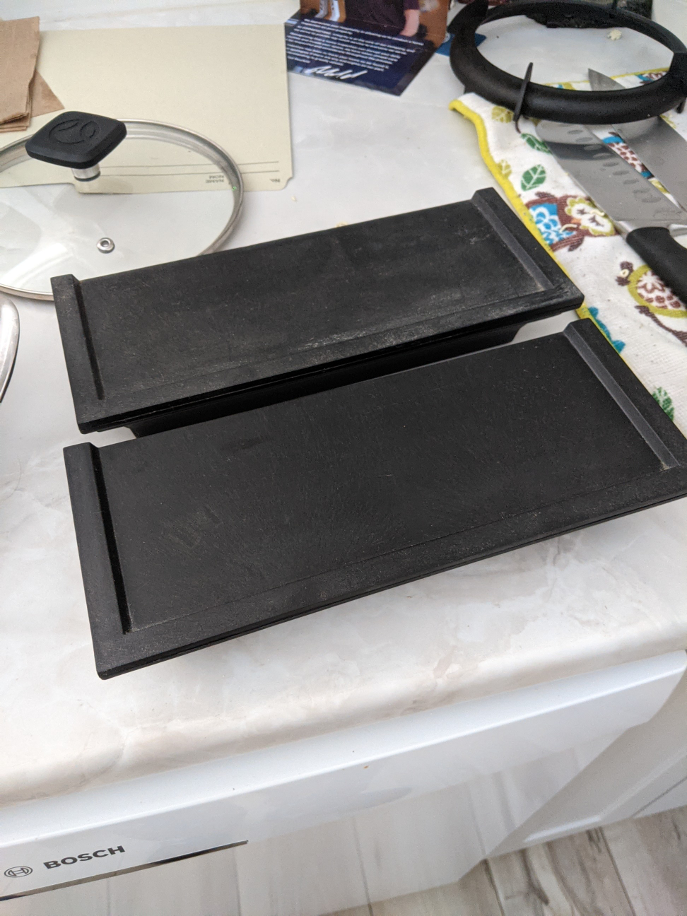 small plastic hangable shelves.