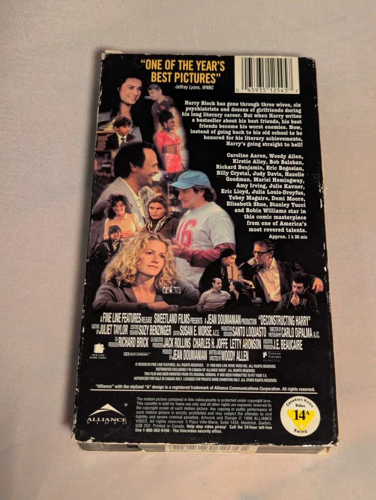 Deconstructing Harry VHS Tape - Woody Allen Film image indicator(2)