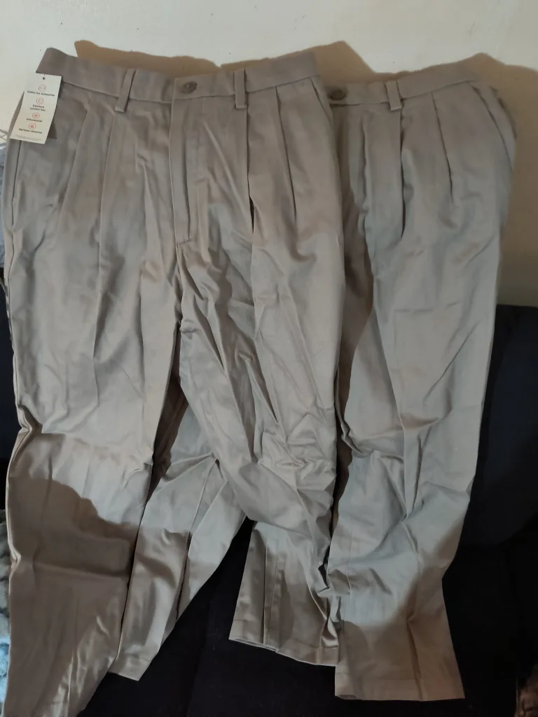 2 pairs of Dockers Signature Khaki pants image indicator(5)