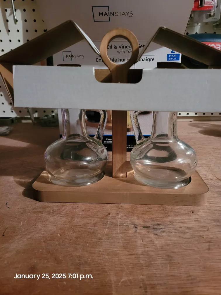 Mainstays Oil and Vinegar Set with Tray image indicator(5)