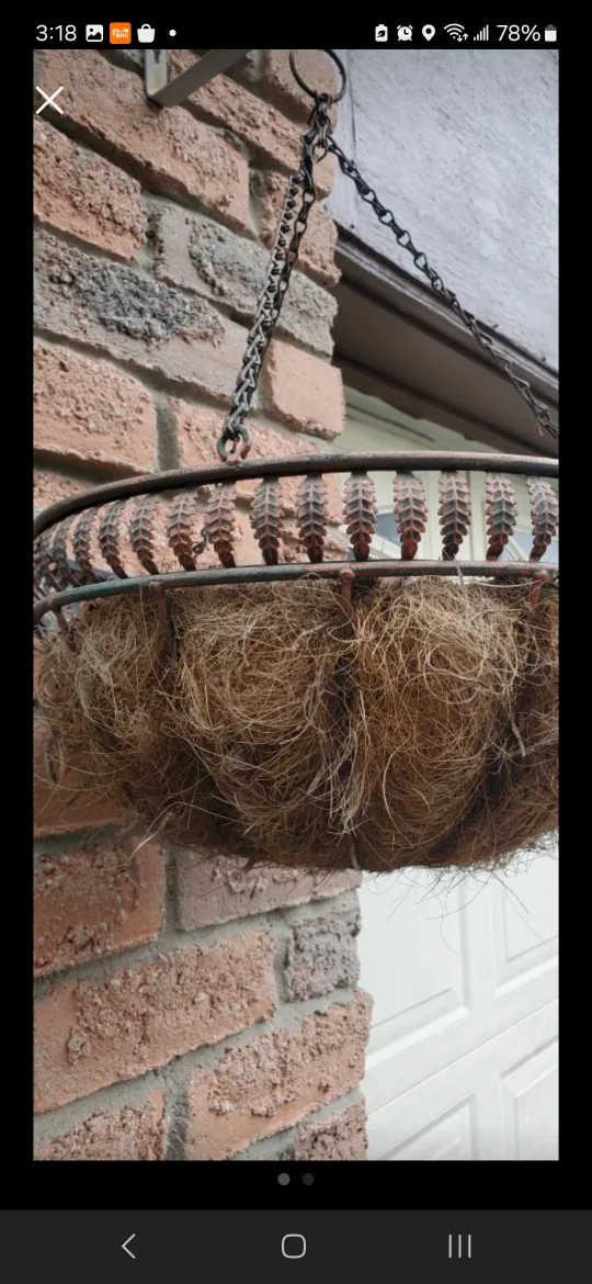 Pair of Metal Hanging Planter Basket 🏈 image indicator(2)