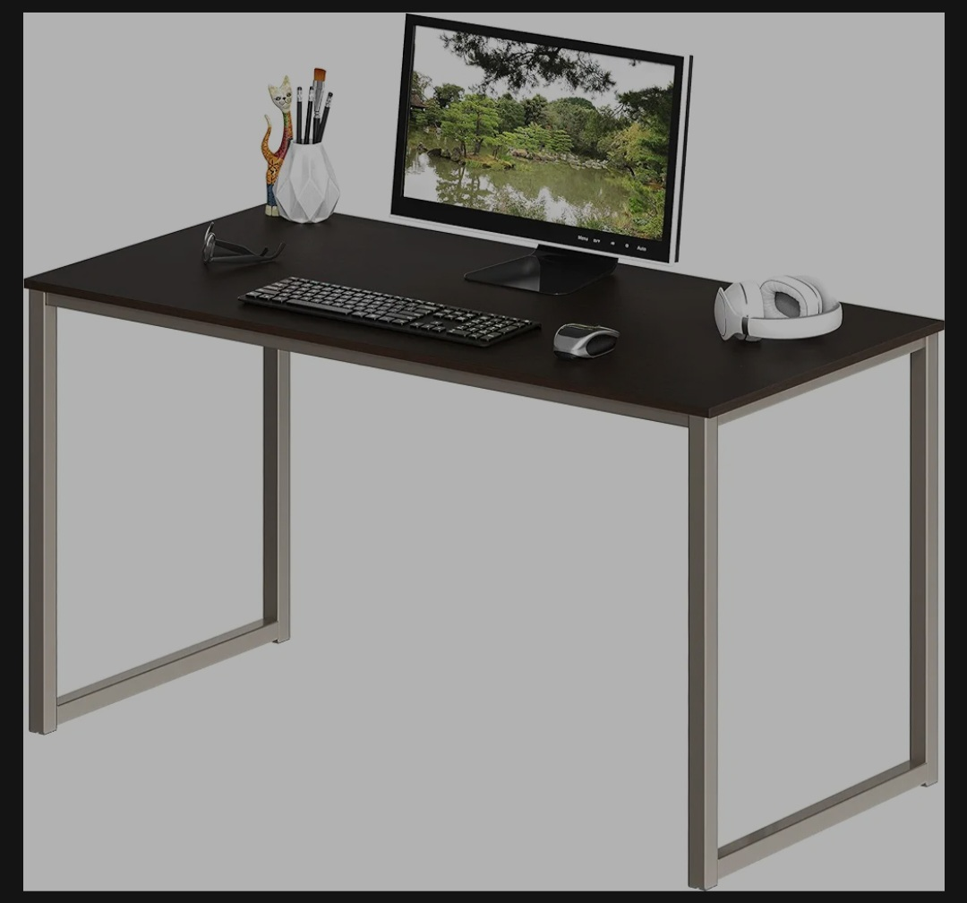 Computer Desk with Metal Frame