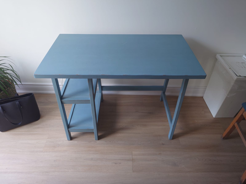 Wooden Desk with Shelf