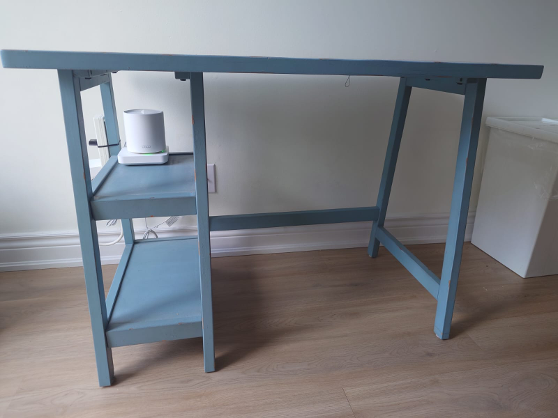 Wooden Desk with Shelf - photo 2