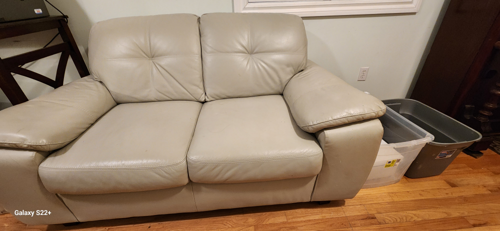 Leather Love Seat