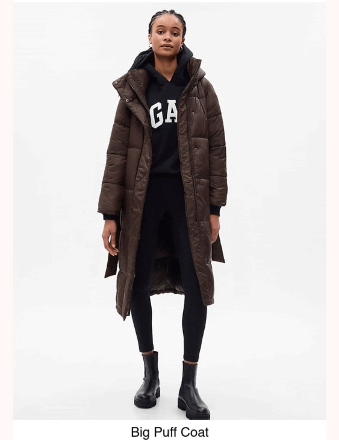 New Gap Brown Puffer Coat