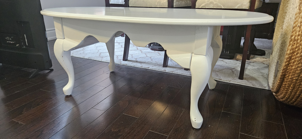 White Oval Coffee Table - photo 4