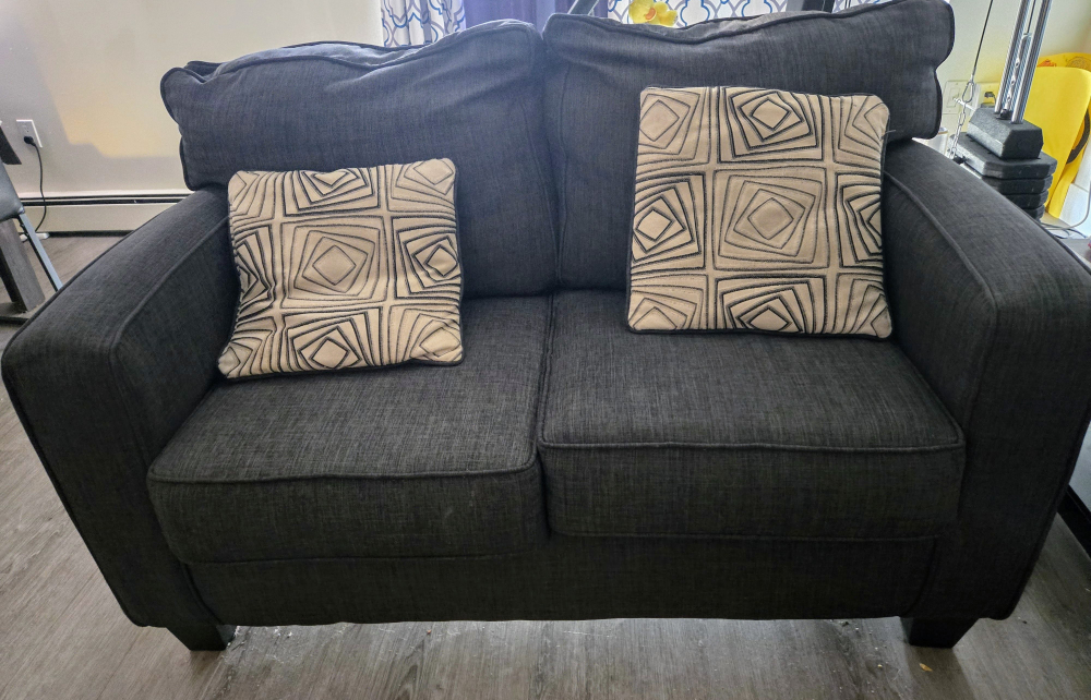 Dark Grey Sofa and Loveseat Set - photo 2