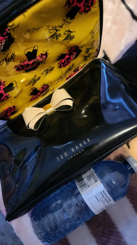 Ted Baker London Black Patent Cosmetic Bag image indicator(2)