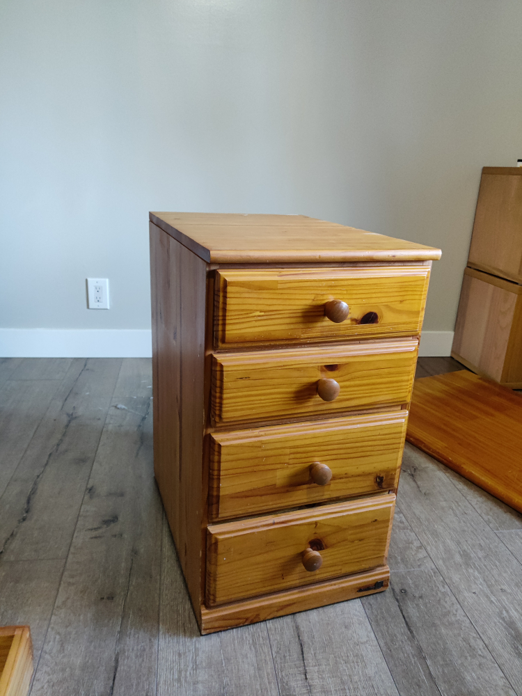 Solid Pine Wood Four-Drawer Chest - photo 2