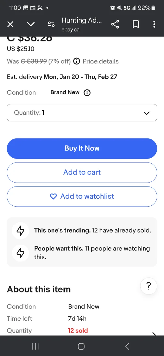 Hunting Adeline by H.D. Carlton (Paperback) New image indicator(5)