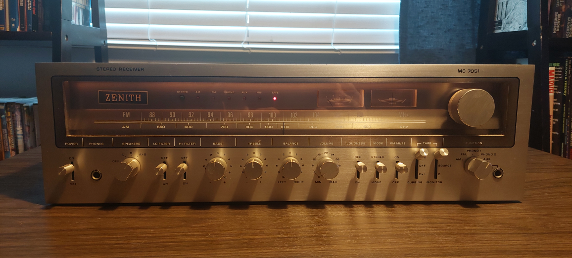 Vintage Zenith MC-7050 Stereo Receiver Amp