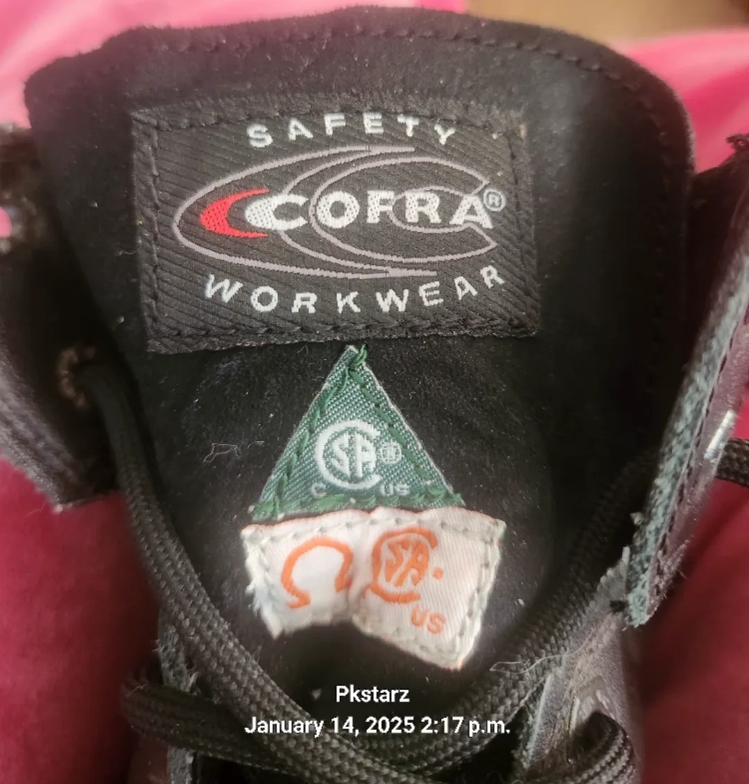 Cofra Men's Black Leather Work Boots image indicator(5)