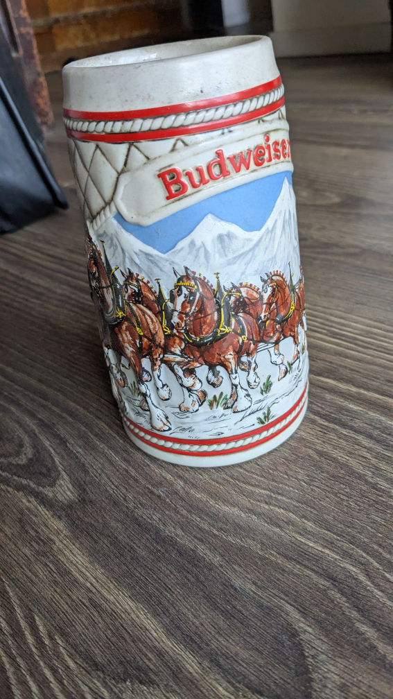 Vintage Budweiser Clydesdale Beer Stein - photo 2