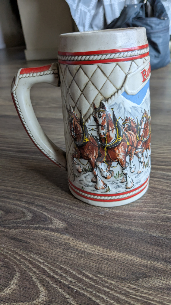 Vintage Budweiser Clydesdale Beer Stein - photo 3