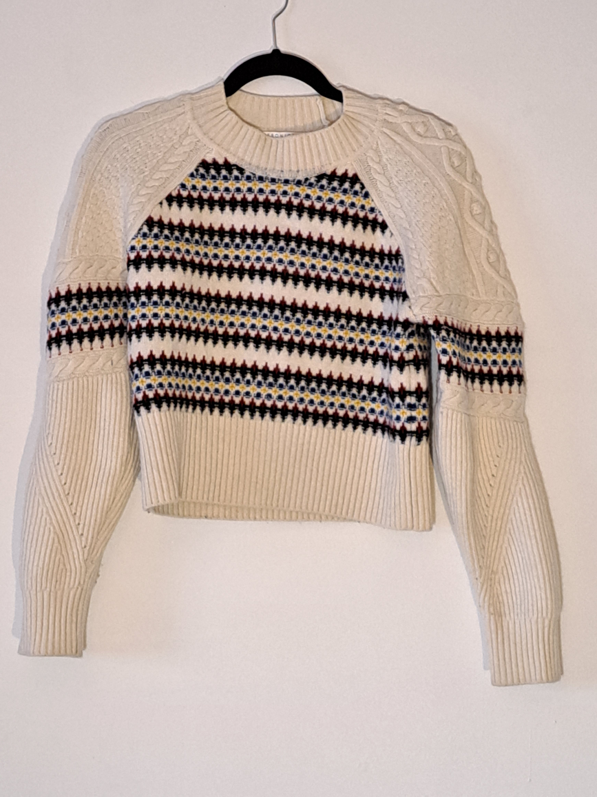 Veronica Beard Fair Isle Knit Sweater