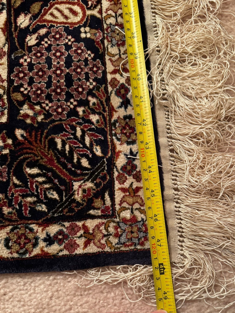 Beautiful Oriental Rug - Cream, Orange, and Navy - photo 3