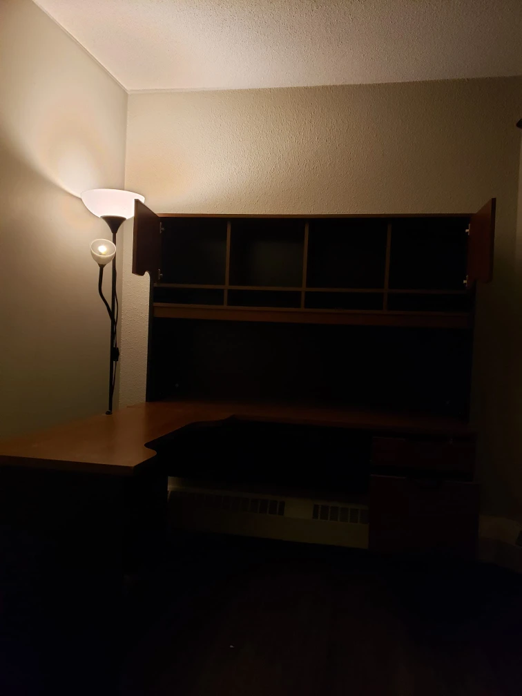Corner Computer Desk with Hutch - photo 5