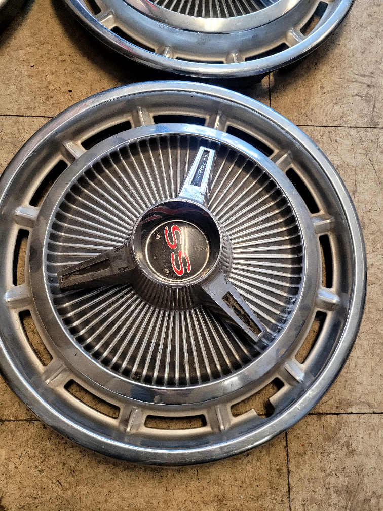 Set of Four Vintage Chevy SS Wheel Covers - photo 2