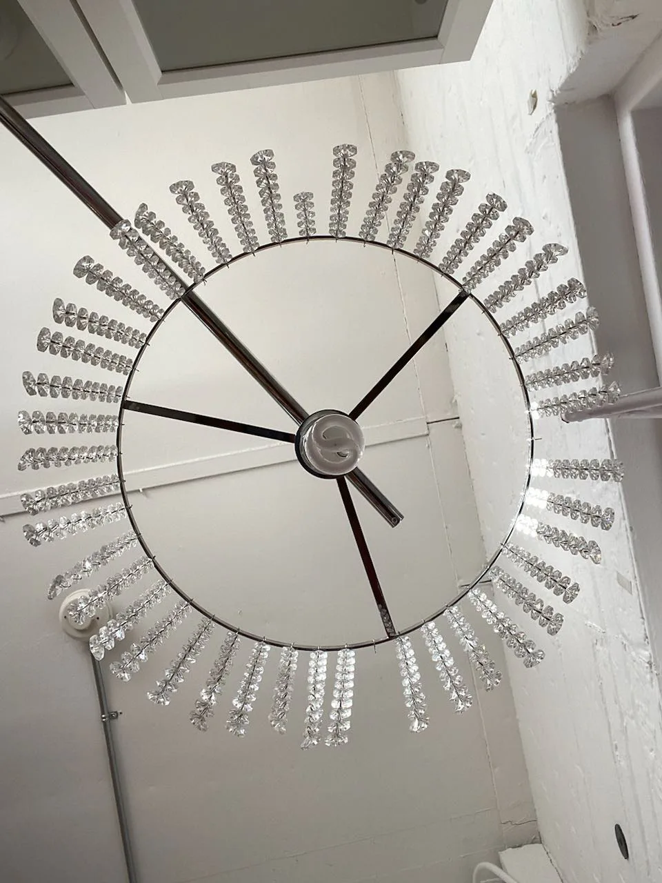 Gorgeous standing lamp with crystal beads image indicator(2)