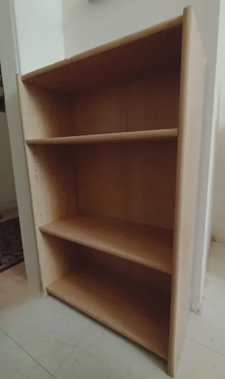 Three-shelf wooden bookcase 🏈🏈 image indicator(2)