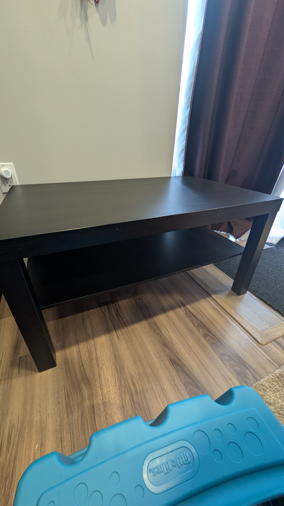 IKEA Lack Black Coffee Table with Shelf - photo 3