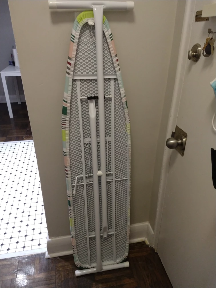 Folding Ironing Board with Striped Cover. Mint condition. - photo 2