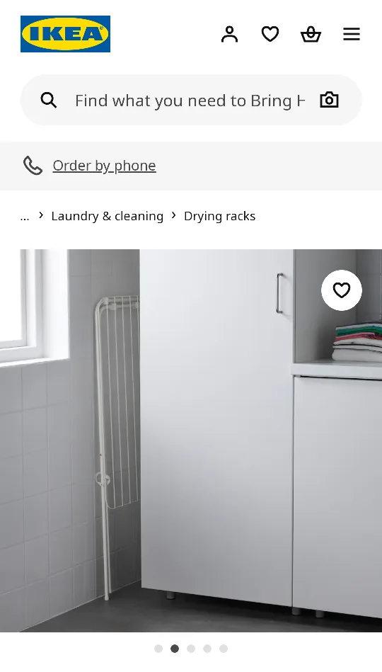 IKEA JÄLL Drying Rack - White image indicator(4)