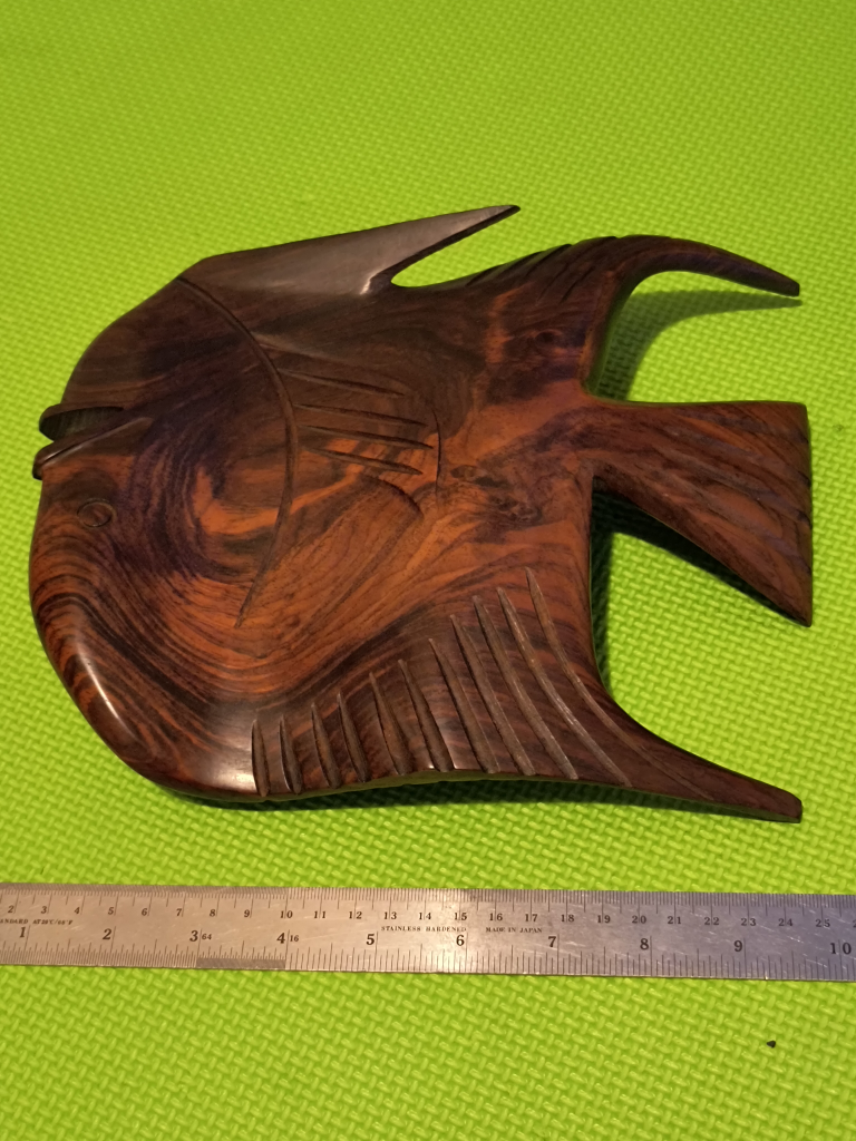Hand-carved Wooden Fish Decor - photo 4