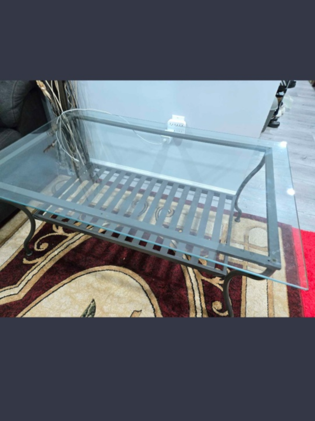 IKEA Glass Top Coffee Table - photo 2