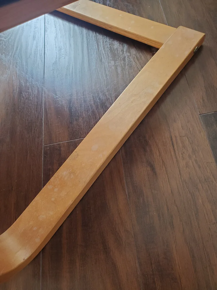 Ikea poang black leather chair image indicator(3)