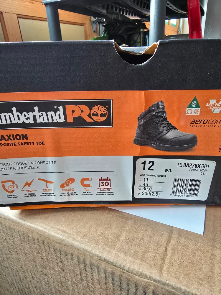 Timberland Pro Axion Composite Safety Toe Boots - Men's Size 12 image indicator(4)