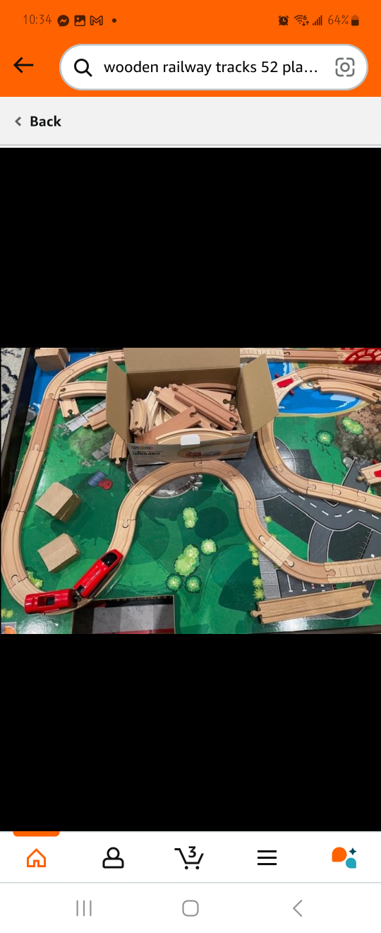 Play22 Wooden Railway Set - 52 Pieces - photo 4