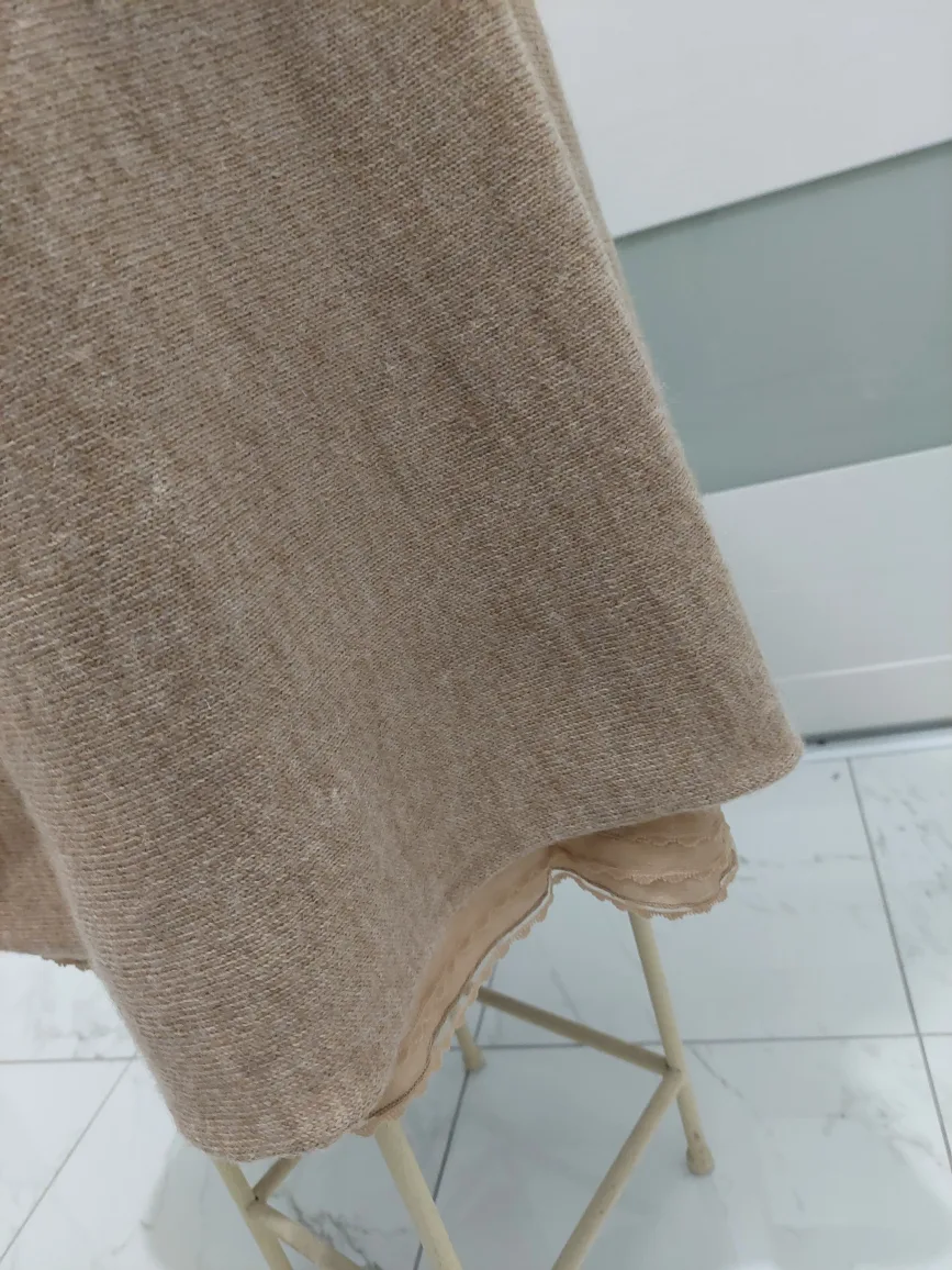 Women's Alpaca and Merino Wool Blend A-line Skirt image indicator(5)