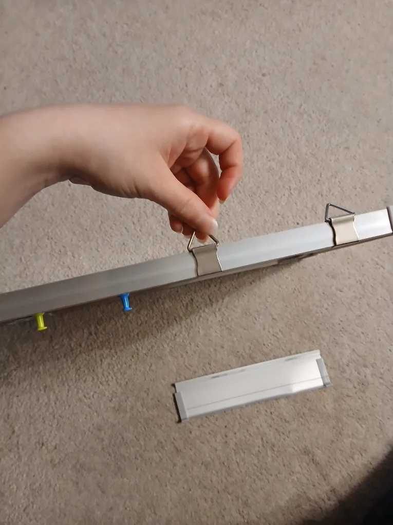 Double Sided Whiteboard + Corkboard + Markers + Pins image indicator(4)