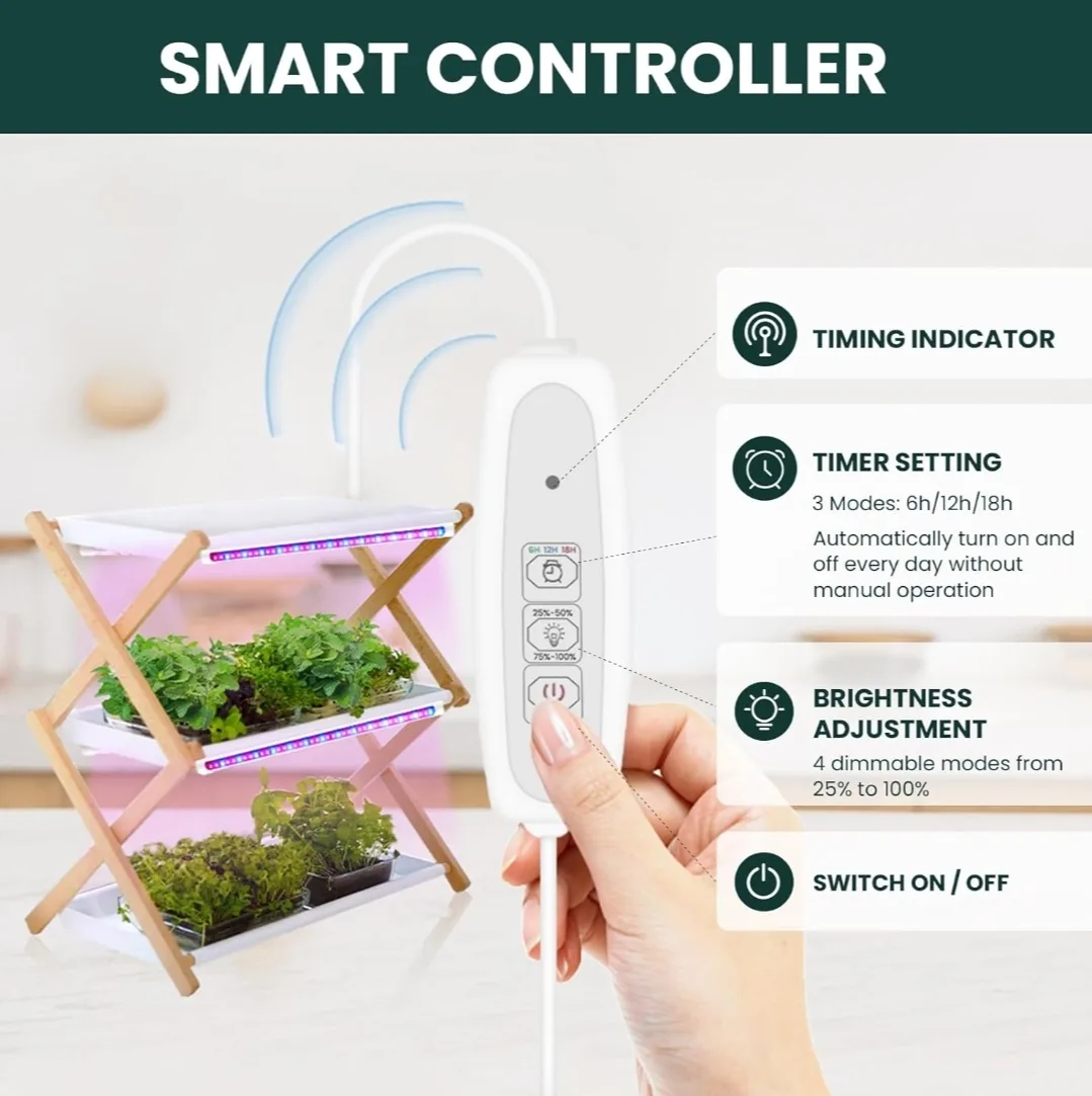 Easy Grow LED Light Bars – 16'' Sunlike Grow Lamps, 6-Pack image indicator(8)